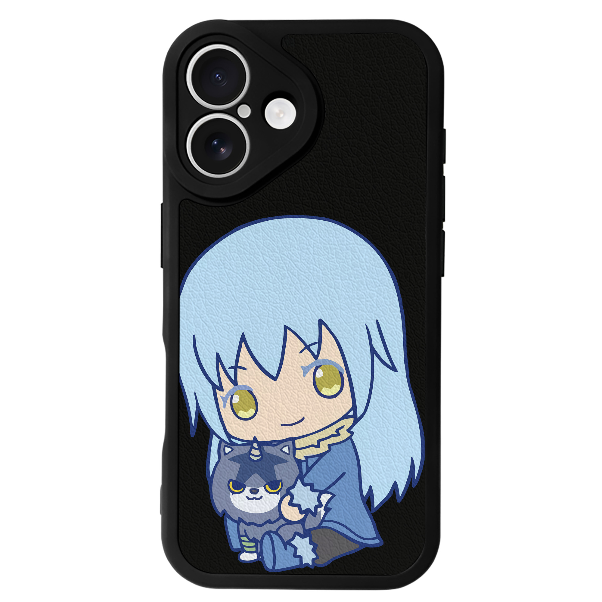 （画像用） 転スラ Regarding Reincarnated to Slime 【iPhone 16シリーズ対応】シリコンスマホケース（レザー調） 材質：シリコン